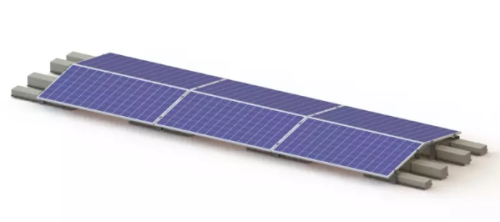 Ballasted Flat Roof Solar Mounting System
